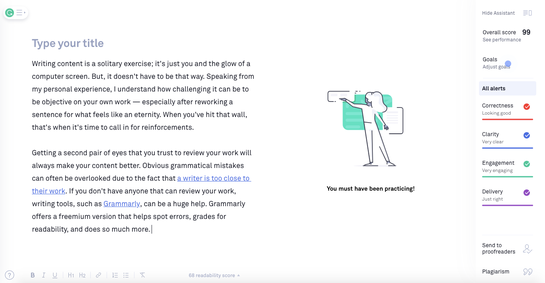 Grammarly - Writing Content