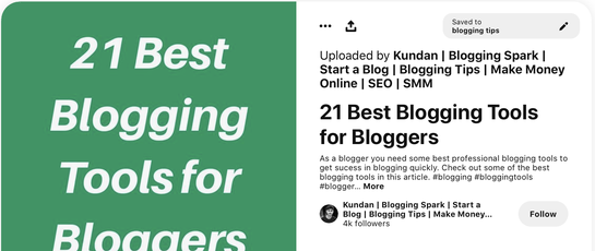 how to use pinterest image