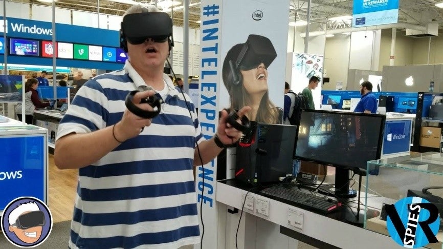 The Best Buy Oculus demo station. Source