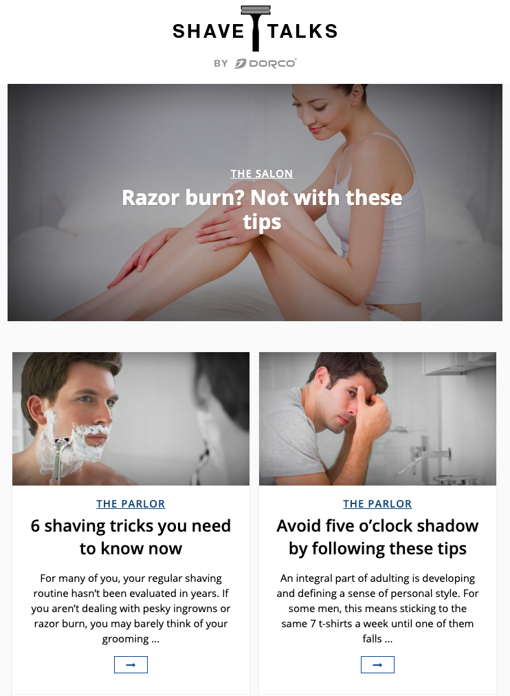 Shave Talks Webpage