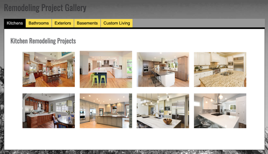 Your portfolio can be as simple as a dedicated gallery page on your website. 