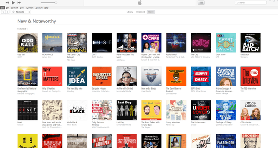 The iTunes “New & Noteworthy page” — every podcaster’s dream.