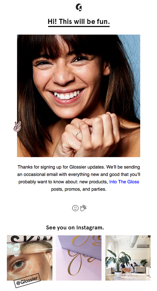 marketing emails pic glossier