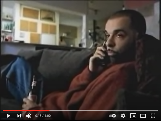 Landlines and corded phones? Yup, the “Wazzup” ad is definitely a ‘90s commercial. 