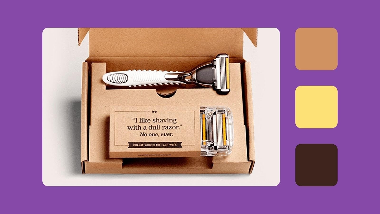 Dollar Shave Club Visual Image Example