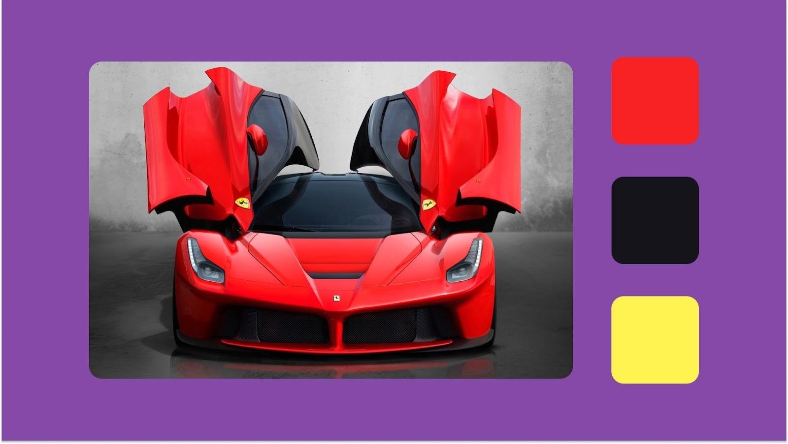 Ferrari Visual Image Example