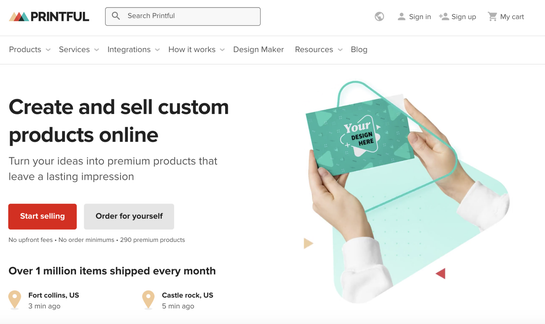 Having your logo on products can go a long way in building your brand, which is why Printful is a great option for those who want customization options while still dropshipping.