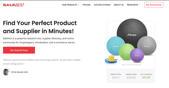 SaleHoo is a great tool for ecommerce entrepreneurs who know exactly what they want to sell and simply need to find a supplier to help. 