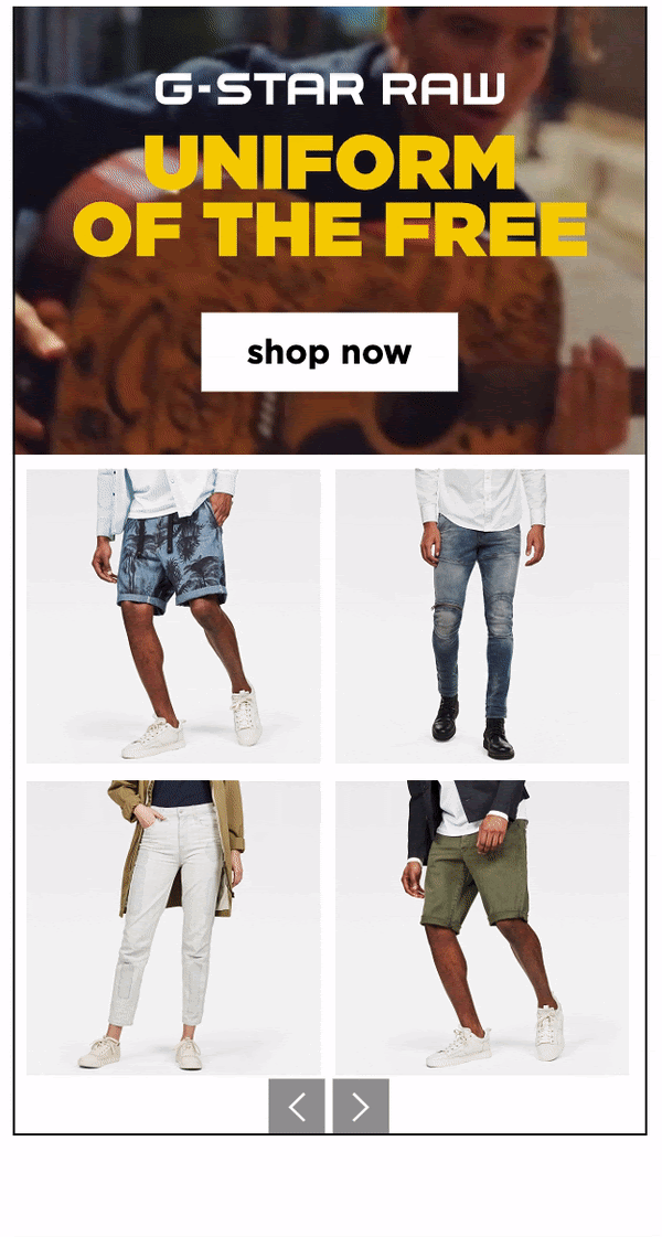 G-Star Raw ad example.