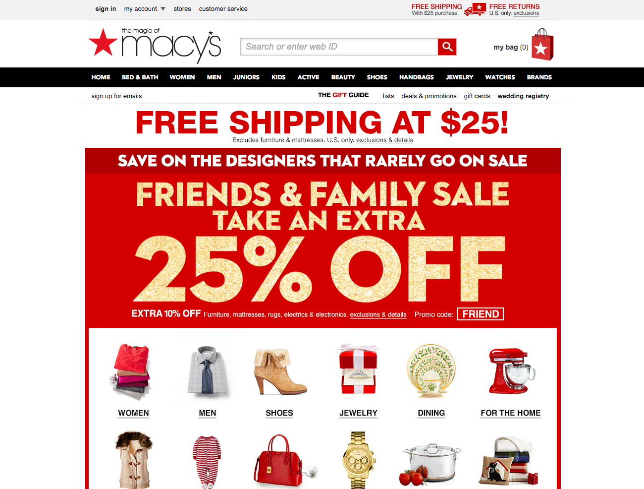 An example of a Macy's holiday ad.