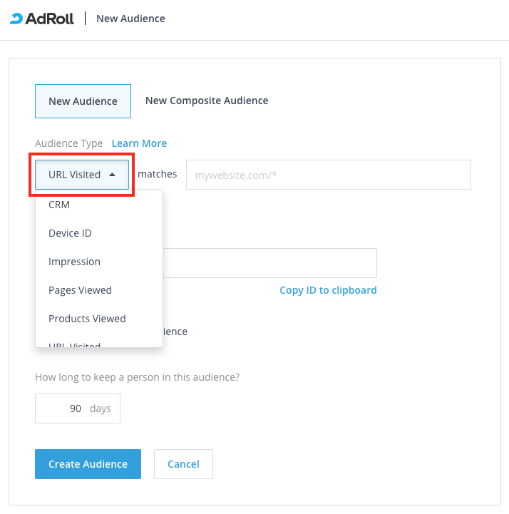 AdRoll makes it easy to segment your audience, whether by the number of pages they’ve clicked on or the particular products they’ve shown an interest in.
