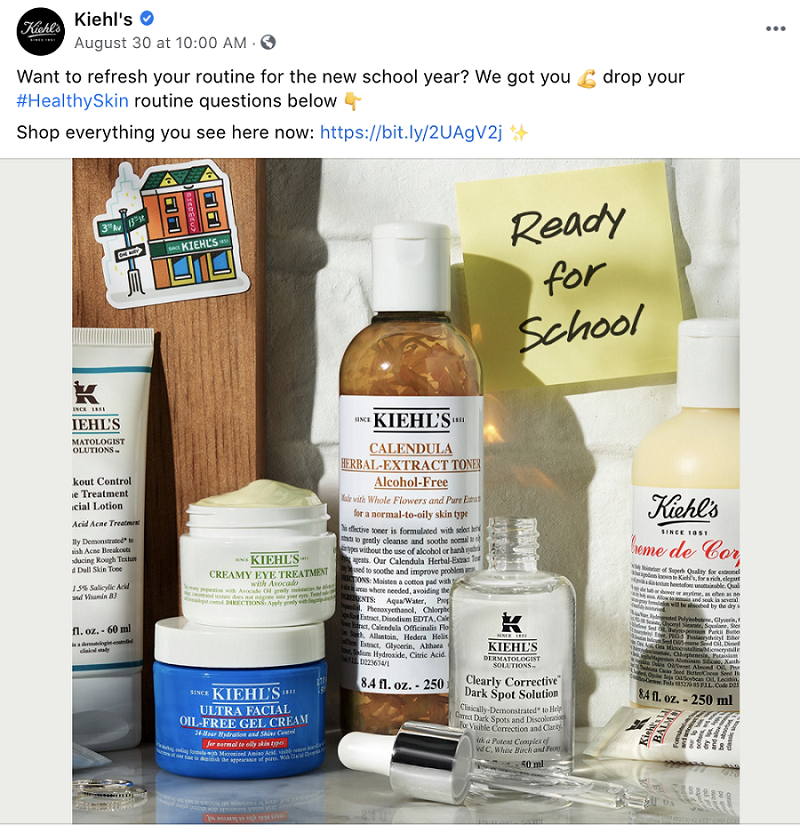 Organic social posts — which are only shown to a brand’s followers — are a great way to engage directly with customers.
