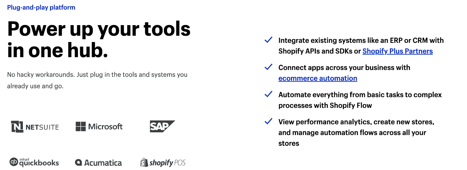 Plug, integrate, and automate — let’s go!