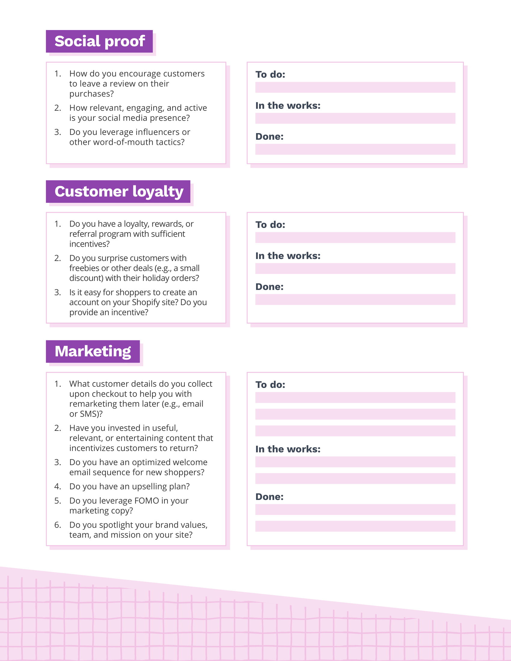 Transforming black friday shoppers into loyal customers worksheet 2
