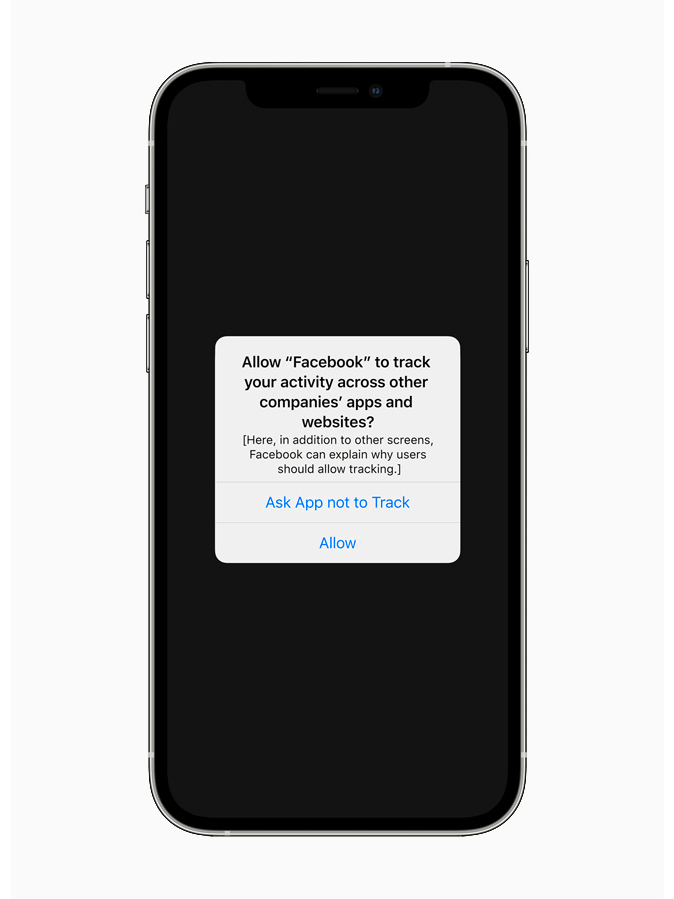 The dreaded iOS 14.5 pop-up.