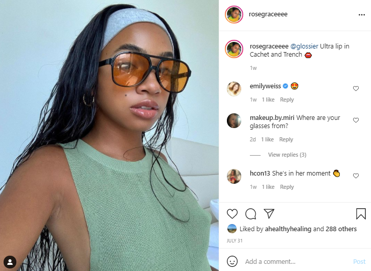 influencer image on instagram