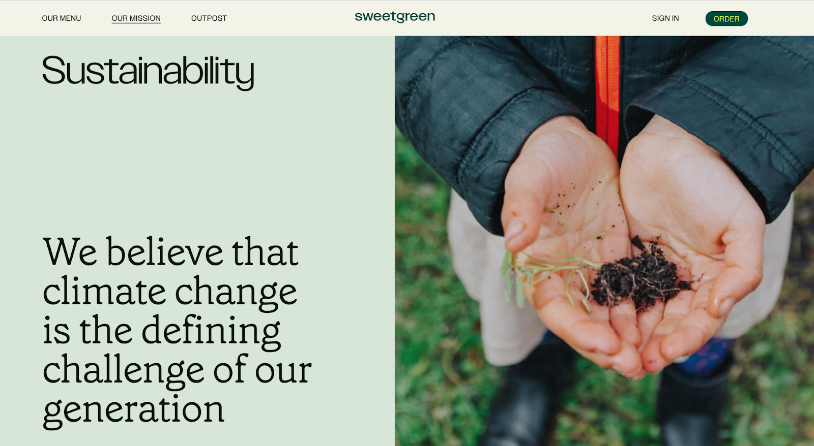 Eating a Sweetgreen salad is supporting a worthy cause.