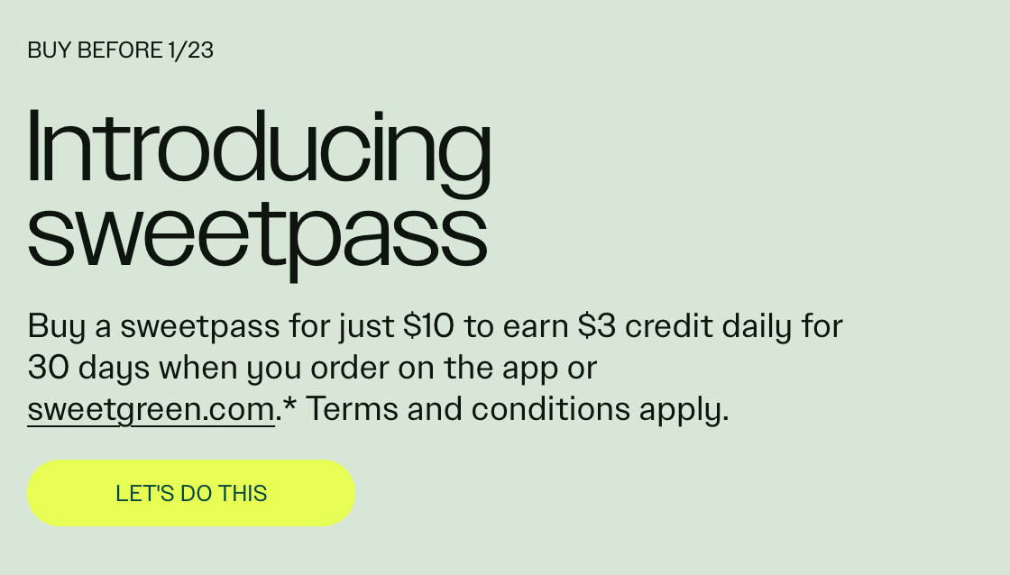 Sweetpass is a pretty sweet deal if your go-to lunch order is a salad.