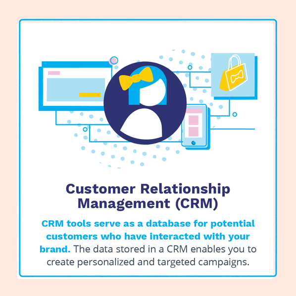 CRM tools serve as a database for potential customers who have interacted with your brand.