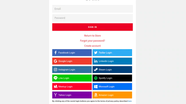 Bu örnekte olduğu gibi oturum açma seçenekleriyle aşırıya kaçmadığınızdan emin olun. Bu ezici.