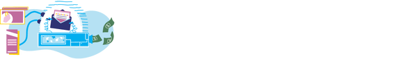 illustration of envelope representing an email. 