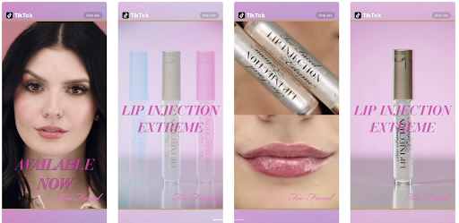 example of a brand takeover ad on tiktok