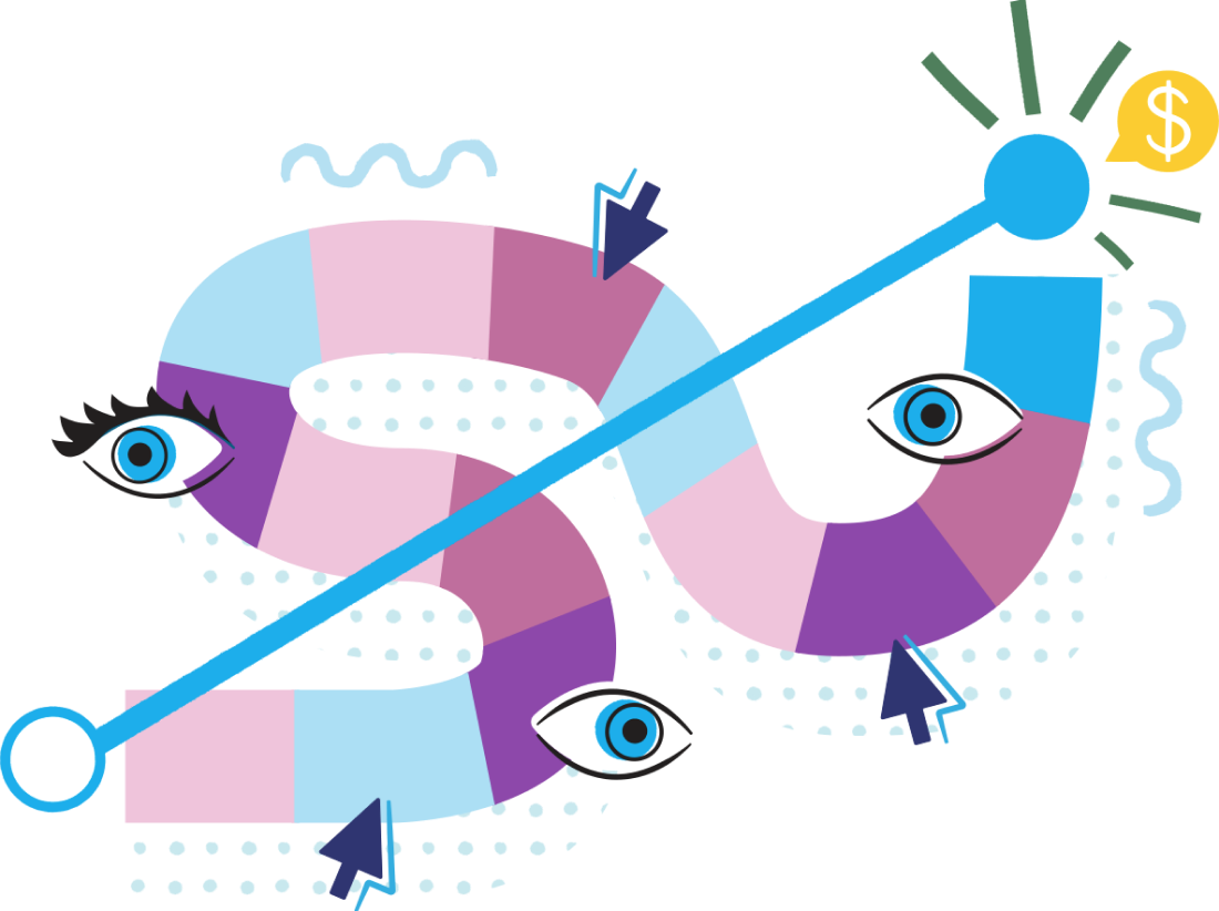 Retargeting works by keeping track of people who visit your site and displaying your retargeting ads to them as they visit other sites online.