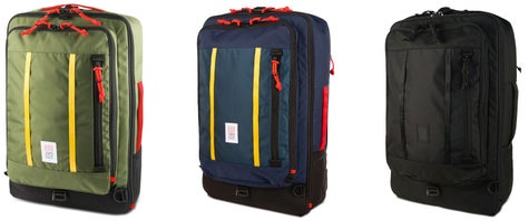 Three 30 liter travel bags. 